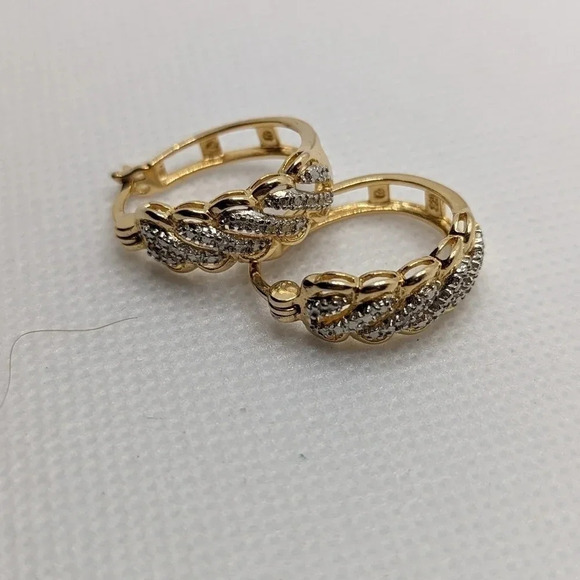 925 Huggie  earrings - Picture 4 of 4